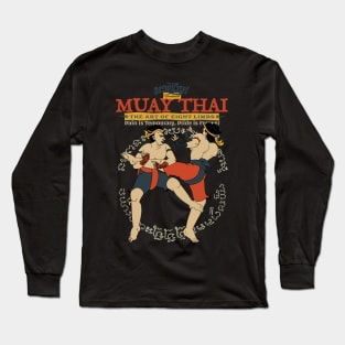 Vintage Muay Thai Boran Tattoo Long Sleeve T-Shirt